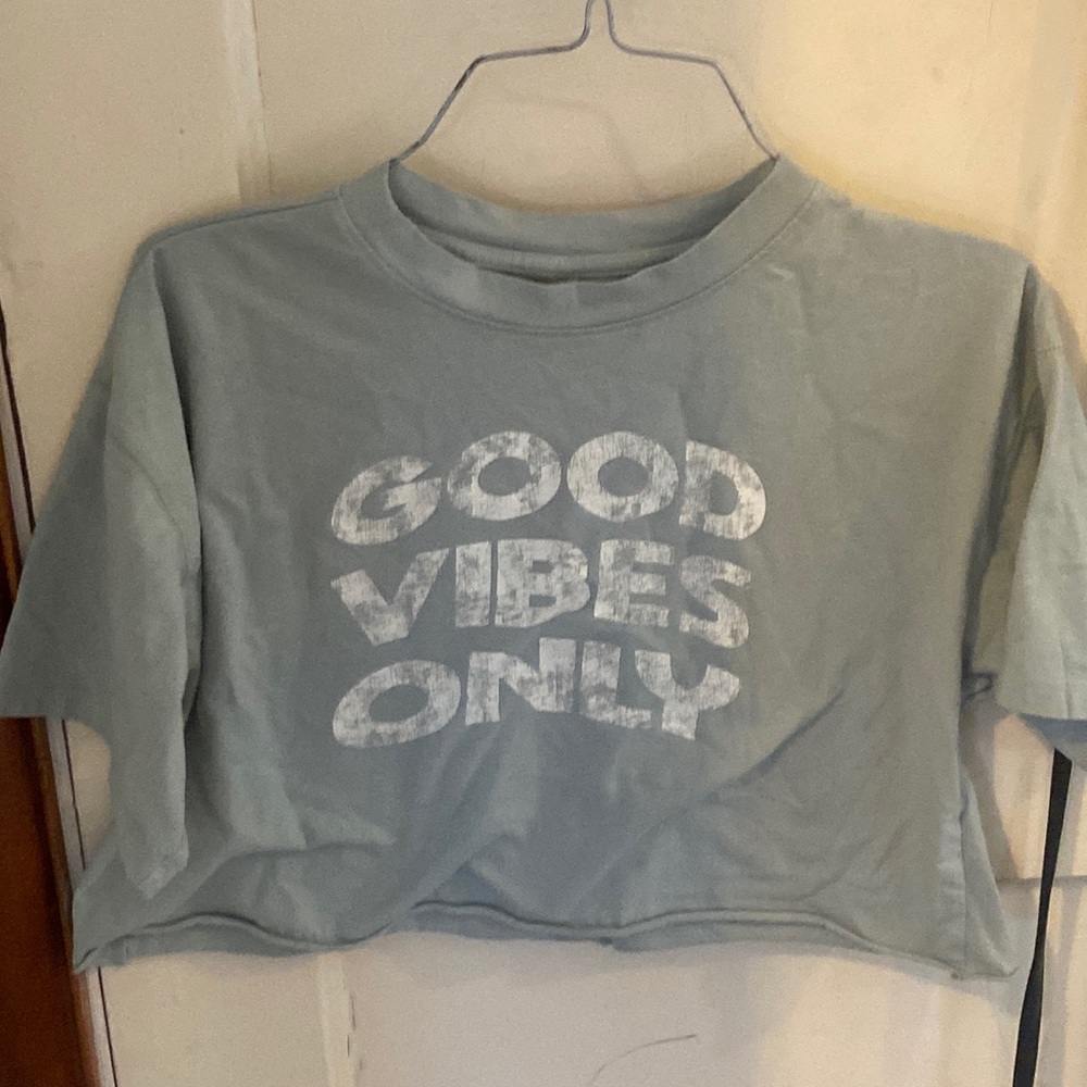Sage green crop top